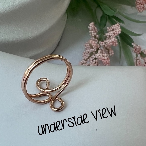 14k Rose Gold Filled Toe Ring or Knuckle Ring - Picture 10 of 15